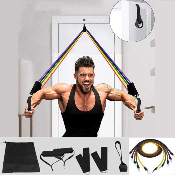 11 Pcs Elastic Resistance Bands Sets