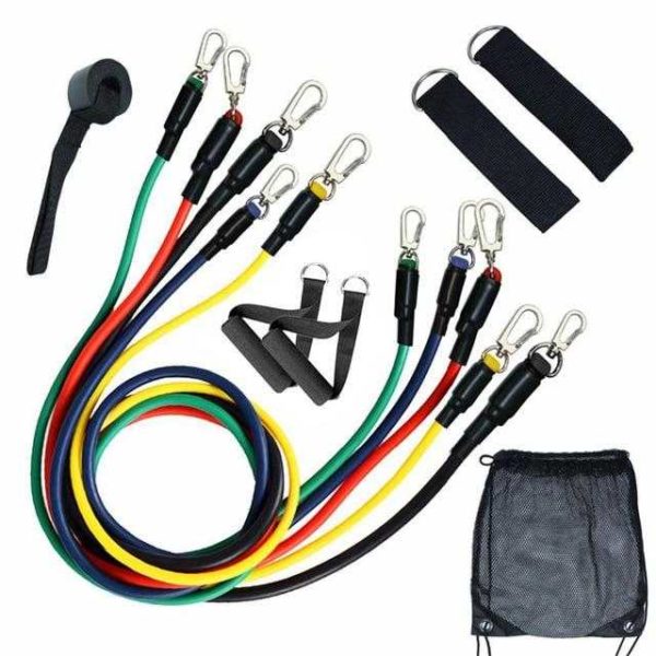 11 Pcs Elastic Resistance Bands Sets