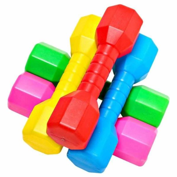 2 PCS Children Dumbbell Plastic Fitness Equipment