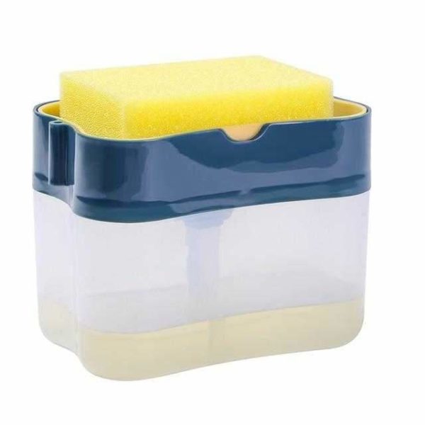 2-in-1 Soap Pump Dispenser With Sponge Holder