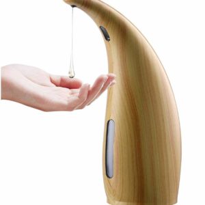 Bamboo Automatic Soap and Sanitizer Dispenser