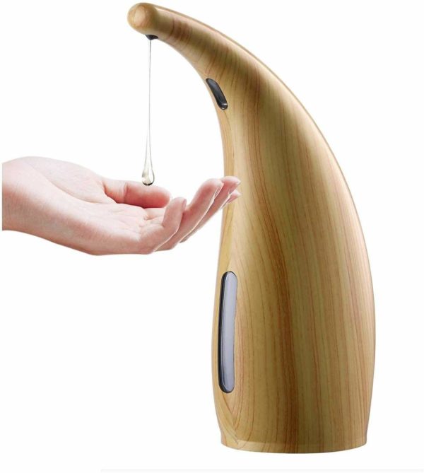 Bamboo Automatic Soap and Sanitizer Dispenser