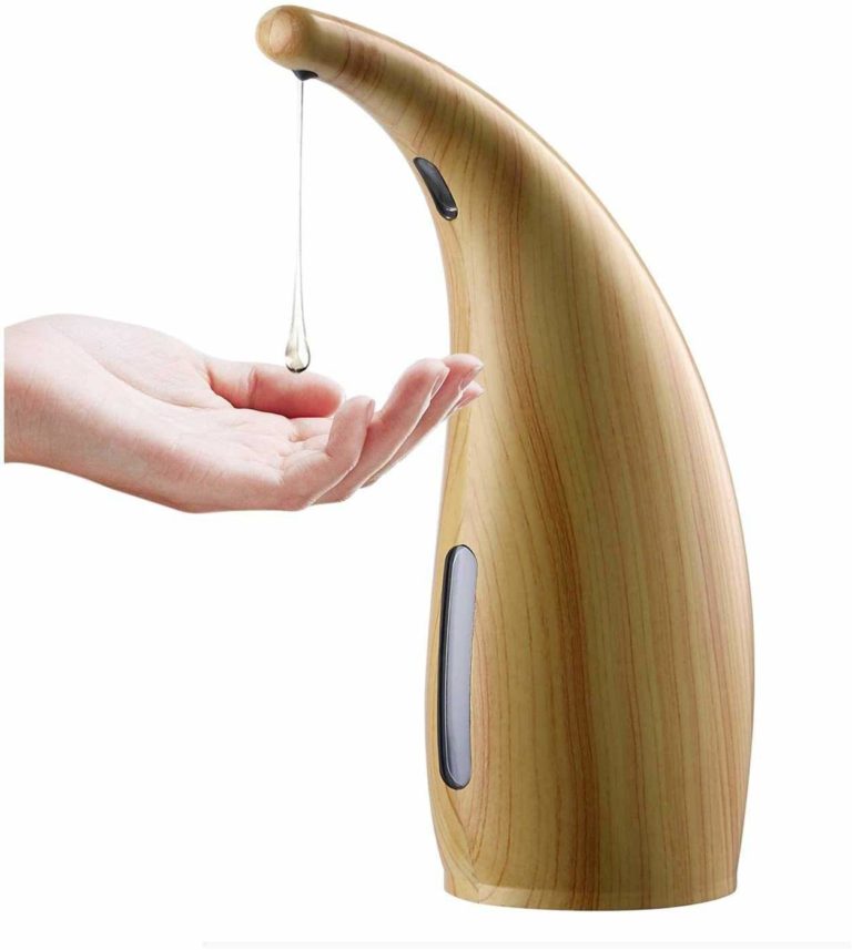 Bamboo Automatic Soap and Sanitizer Dispenser