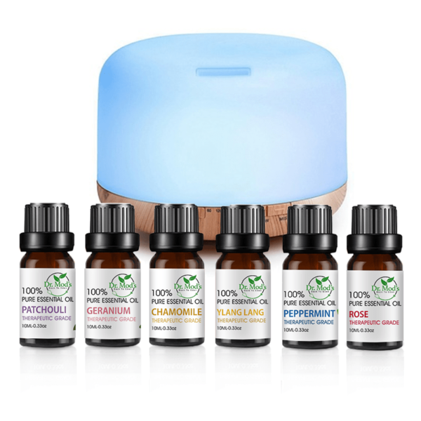 Essential Oil Diffuser + ESSENTIAL OIL SET- ROSE SET