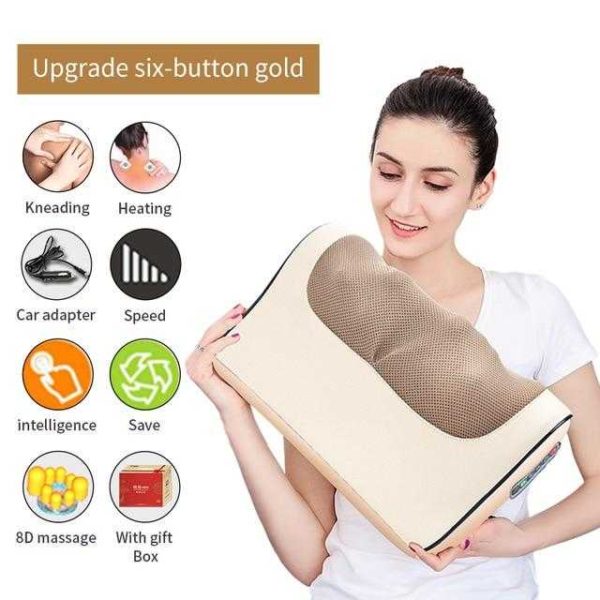 Infrared Heating Neck Shoulder Back Body Electric Massage Pillow