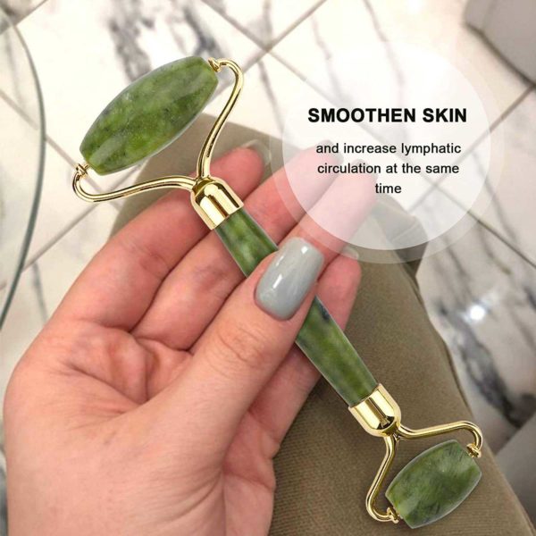 Natural Xiuyan Jade Roller and Gua Sha Set Beauty products/Wellness