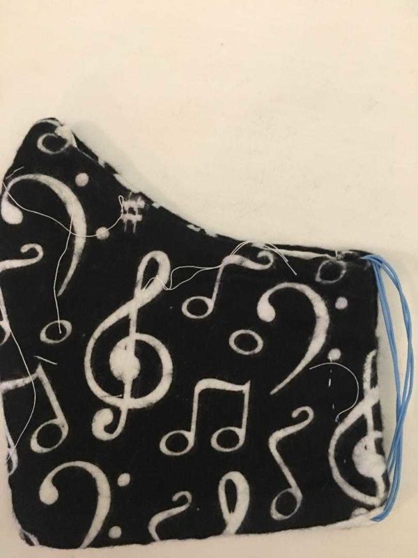 Reusable Musical Notes Face Cover- 5Ply DIY Face Covers