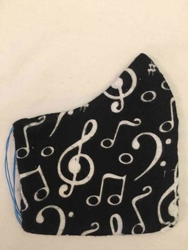 Reusable Musical Notes Face Cover- 5Ply DIY Face Covers