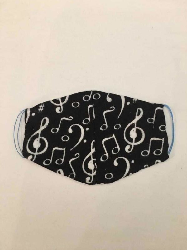 Reusable Musical Notes Face Cover- 5Ply DIY Face Covers