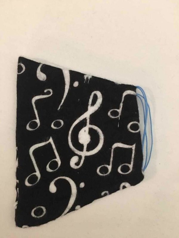 Reusable Musical Notes DIY Face Cover- 5Ply