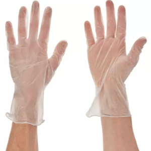 Transparent Disposable Nitrile Gloves (Pack of 100) DIY Face Covers