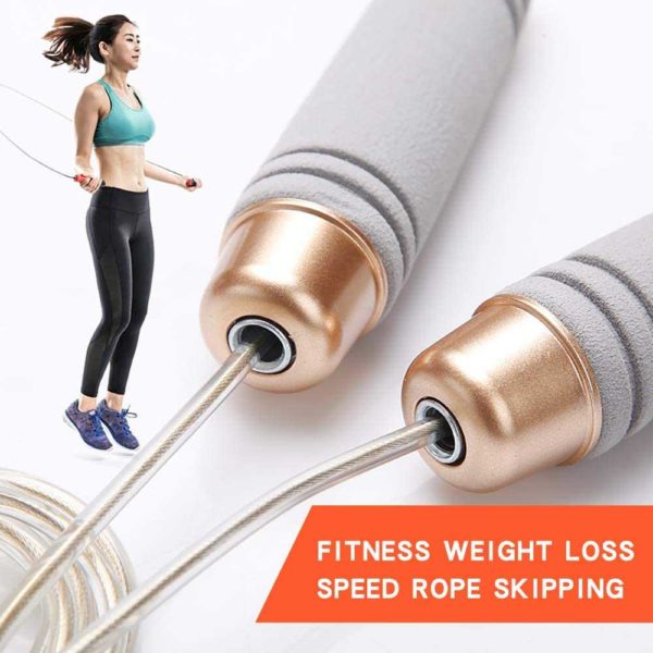 Weighted Jump Rope with Adjustable Wire Rope Fitness and Exercise