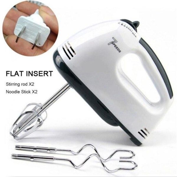 Electric Whisk 7 Speed Control Hand Mixer Food Blender Food Processor Kitchen Mini Electric Egg Beater миксер ручной - AayanHealth