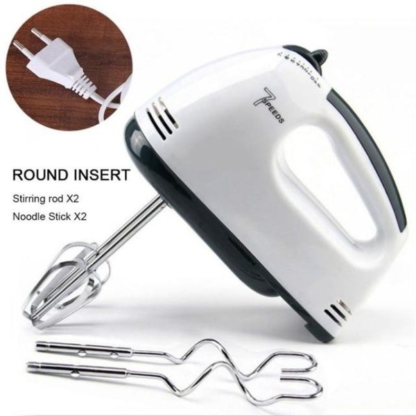 Electric Whisk 7 Speed Control Hand Mixer Food Blender Food Processor Kitchen Mini Electric Egg Beater миксер ручной - AayanHealth